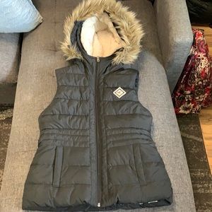 Hollister Sherpa Vest w/ Hood
